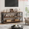 Entryway 55.1 * 13.4 * 30 Inch Console Table, 3-Tier Entryway Table w/ Open Shelves, Entryway Table with Storage, Living Room Tables - 4 of 4