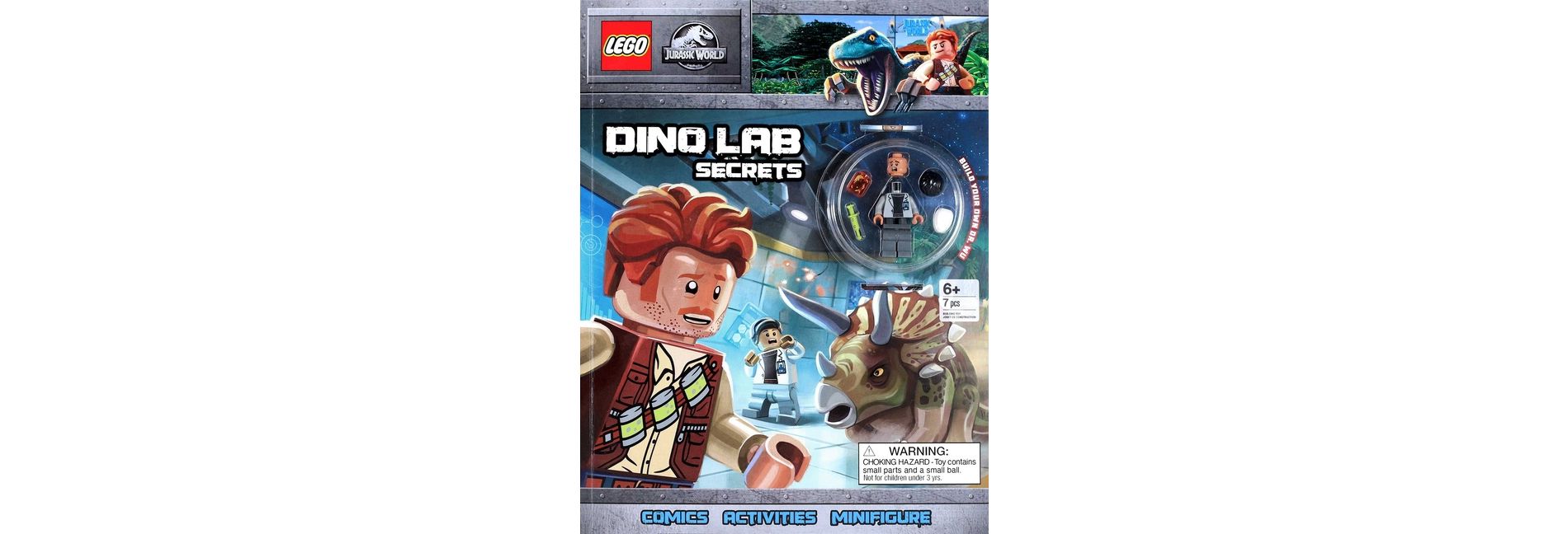 Lego Jurassic World: Dino Lab Secrets - (Activity Book with Minifigure) by  Ameet Publishing (Paperback)