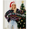 Womens Ugly Christmas Sweater Funny Santa Funny Xmas Holiday Party Knitted Pullover - 2 of 4