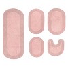Home Weavers Double Ruffle Collection 100% Cotton Tufted Bathroom Rug Set, Non-Slip Latex Bath Rug Set - 2 of 4