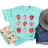Simply Sage Market Strawberry Watercolor Chart Garment Dyed Tee - 3 of 4