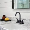 WOWOW 4 in. Centerset Double-Handle High Arc Bathroom Faucet - 2 of 4