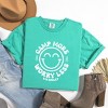 Simply Sage Market S.W.Smiley Camp More Worry Less Smiley Face Garment Dyed Tee - 3 of 4