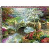 Manual Woodworkers and Weavers "Bridge of Hope" Tapestry Throw 60"x50", Thomas Kinkade, Cotton Inspirational Blanket with Verse - 2 of 3