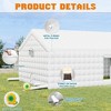 AMERLIFE Inflatable Nightclub Tent, Black Portable Gazebo with Dual Doors, Logo Panel - 4 of 4