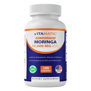 Moringa Capsules 10,000mg - 180 Capsules - 1 of 4
