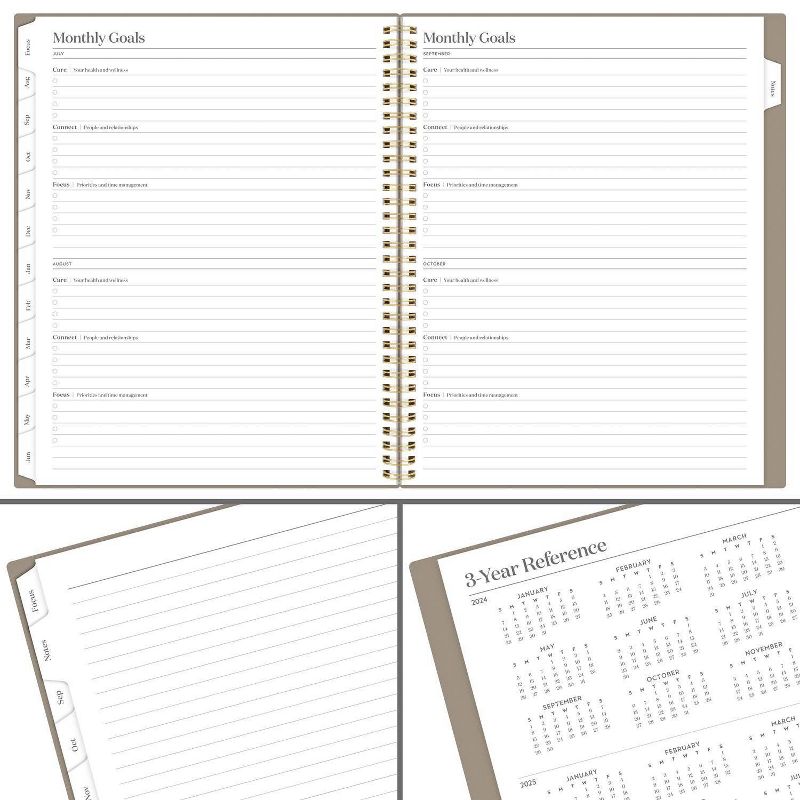 Cambridge Workstyle 2024-25 Weekly/Monthly Planner 11.125&#34;x9.375&#34; Taupe, 2 of 13