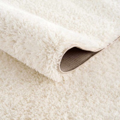 Hauteloom Heavenly Solid Cream Plush Rug