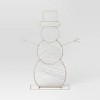 LED Champagne Metal Snowman Christmas Novelty Sculpture Light with White Color Light Bulb - Wondershop™ - 3 of 3