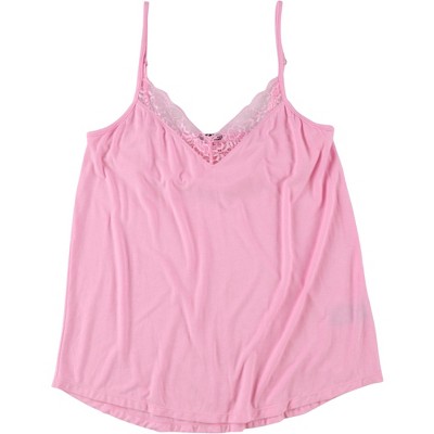 P.J. Salvage Womens Lace Trim Pajama Sleep Cami Tank Top