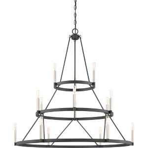 Quoizel Lighting Doran 15 - Light Chandelier in  Mottled Black - 1 of 4