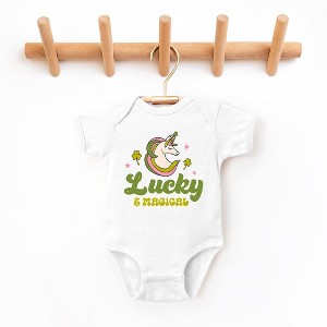 The Juniper Shop Lucky Magical Unicorn Baby Bodysuit - 1 of 2