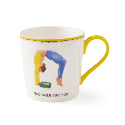 Kit Kemp by Spode 12oz Doodle Mug, Mind Over Matter- Unique Doodle Pattern, Fine China, Dishwasher Safe, For Coffee and Tea, Ideal Celebration Gift
