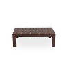 Scott Living Doris 4 Piece Outdoor Rustic Slat Design Acacia Wood Upholstered Seating Set - 4 of 4