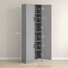Freestanding Kitchen Pantry, 4-Door Kitchen Pantry Cabinet with Adjustable Shelves and Doors - 3 of 4