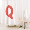 Deny Designs April Lane Art Block Monogram Shower Curtain - 2 of 3