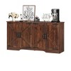Sideboard Buffet Cabinet With Storage, Coffee Bar Cabinet Storage Cabinet Kitchen Cupboard With 4 Doors And Adjustable Shelf, Drawer Storage Cabinet - 2 of 4