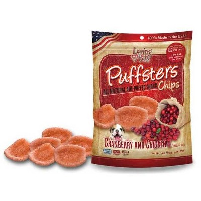 Loving Pets Cranberry and Chicken Puffster Chips (4 oz Pack)