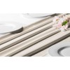 RCZ Décor Silky Touch Chiffon Table Runner With Two Style Ribbon Ties - 10ft.  Table Runner, Wedding Table Runner 29 x 120 Inches - 3 of 4