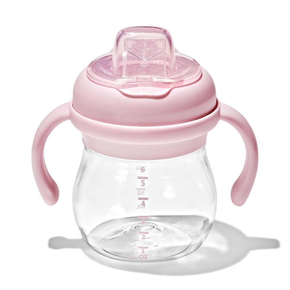 Photos - Glass Oxo 6oz Tot Transitions Soft Spout Sippy Cup with Removable Handles - Blos 