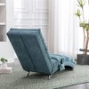 Kumasinova Electric Massage Recliner Chair with 5 Modes, Linen Upholstered Chaise Lounge with Remote Control & Side Pocket, Tufted Accent Chair - 4 of 4