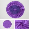 Anna-Kaci Satin Sleep Bonnet Elasticity Wide Band Silky Hair Protection for Curly and Natural Hair - 4 of 4