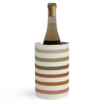 Colour Poems Bold Curvature Stripes I Wine Chiller - Deny Designs