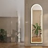 Infurnic Full Length Mirrors Elegant Floor Stand Mirror with Versatile Placement Options for Living Room, Clothing Shop, White, 15.7"*0.9"*59.8" - 3 of 4