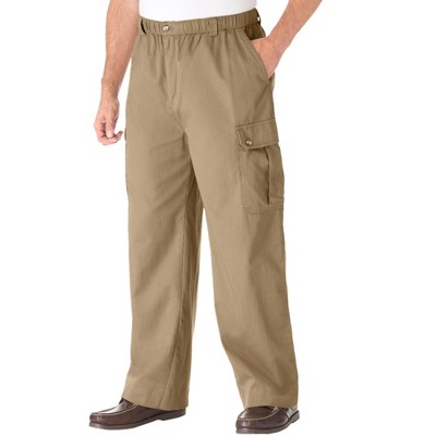 Kingsize Men's Big & Tall Knockarounds Full-elastic Waist Cargo Pants ...