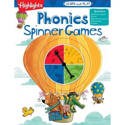 Highlights Learn-And-Play Phonics Spinner Games - (Paperback)