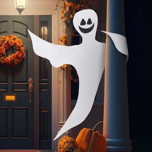 Joyfy Halloween Bendable Tree Wrap Ghost Decoration,Hanging Decoration Outdoor Decor,Halloween Party Supplies,Porch Yard Garden Holiday Decorations - 1 of 4