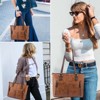 Generic Purses Tote Bag for Women, Handbags Purses Shoulder Bag, Vintage Leather Bags - 4 of 4