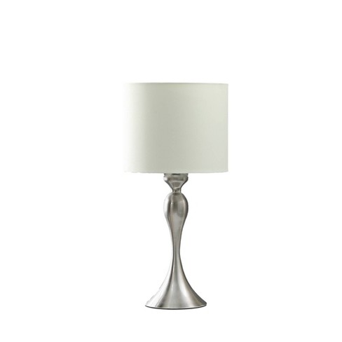 Brushed metal table store lamps