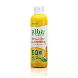 Alba Botanica Hawaiian Coconut SPF50 Sunscreen Spray - 6oz