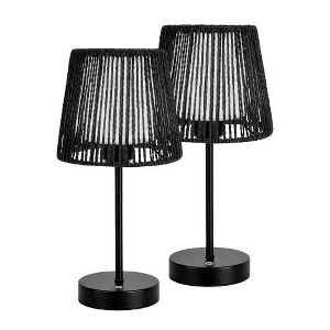 Onewish Portable Table Lamp with Swappable shade, 2-pack - 1 of 4