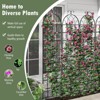 Tangkula Metal Garden Trellis for Climbing Plants 2/4/6 Pack Fence Trellis Panels 87” Tall Retro Style Cucumber Trellis - 4 of 4