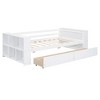 Twin Size Daybed with Shelves and 2 Drawers - ModernLuxe - 4 of 4