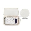 Itopfox 2-Pack Waterproof Hanging Diaper Bags, Reusable & Washable Organizer Pouches for Baby Clothes, Swimsuits & More (Black & White) - 4 of 4