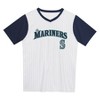 MLB Seattle Mariners Boys' Pinstripe Pullover Jersey - 2 of 3