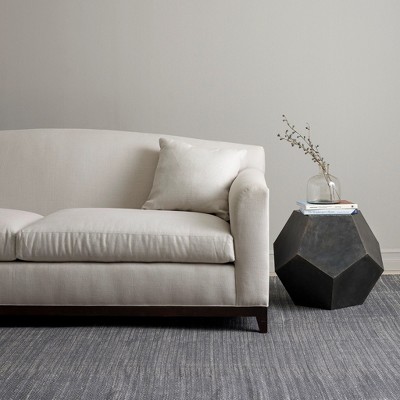 Shale Herringbone 8' x 10' Synthetic Flat Woven Reversible Rug