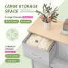 CAVINAS 7-Drawer Tall Dresser for Bedroom, Versatile Fabric Chest of Drawers, Storage Cabinet with Wooden Top for Closet/Entryway/Nursery - 4 of 4
