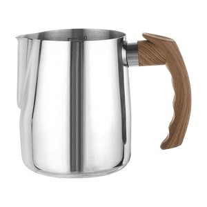 Unique Bargains Stainless Steel Coffee Cup Mug Milk Frothing Pitcher with Handle 20oz/600ml - 1 of 3