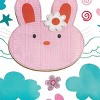 Slickblue Lovely Rabbit Wall Decals – Adorable Bunny Wall Art for Home Decor, 23.6x35.9" - 3 of 3