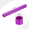 Unique Bargains Water Plumb DIY Crafts High Impact Rigid Round Pipes 8" Length ID 0.83" OD 0.98" Purple - 2 of 4