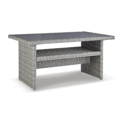 Signature Design by Ashley Casual Naples Beach Outdoor Multi-use Table Light Gray