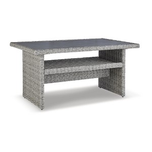Signature Design by Ashley Casual Naples Beach Outdoor Multi-use Table Light Gray - 1 of 4