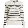 Lands' End Women's Fine Gauge Cotton Cardigan Sweater - 3 of 3