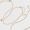 Girls' Multi Hearts Initial Necklace Set - art class™ - 3 of 3