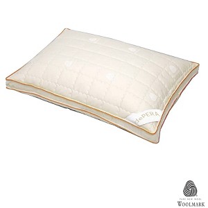 Depera Home King Medium/Firm Luxury Wool Pillow White - 1 of 3
