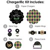 Big Dot of Happiness Mardi Gras - Masquerade Party Paper Charger and Table Decorations - Chargerific Kit - Place Setting for 8 - 3 of 4